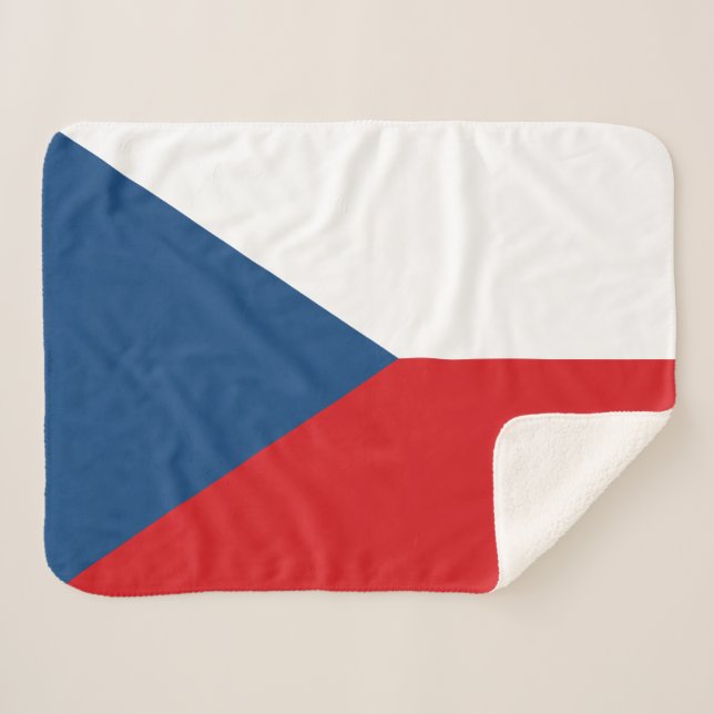 Couverture Sherpa Drapeau République tchèque (Devant (Horizontal))