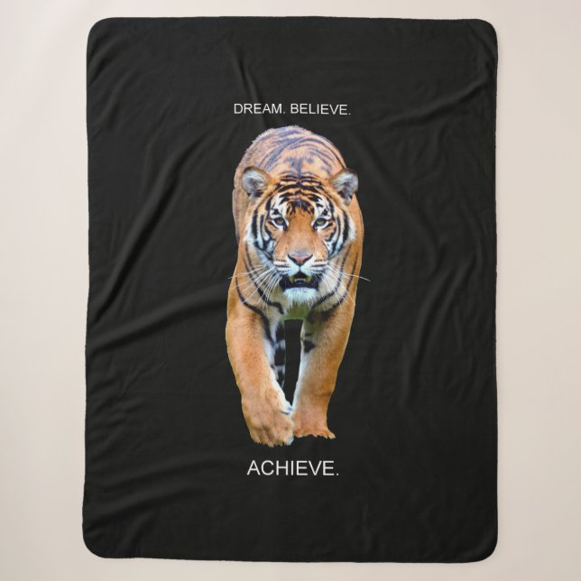 Couverture Sherpa Dream Believe Atteindre Citation Motivationnelle T (Devant)