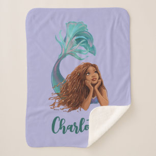 Couverture Sherpa Dreamy Mermaid Ariel Art