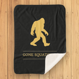 Couverture Sherpa Drôle de Big Foot Parti en Squatchin Sasquatch