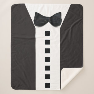 Couverture Sherpa Drôle Tuxedo 🎩 minimaliste Élégant