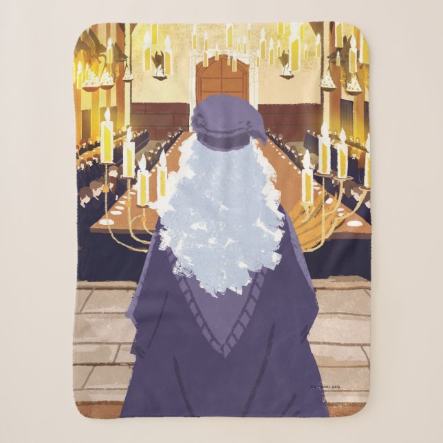 Couverture Sherpa Dumbledore Parlant dans la grande salle Hogwarts (Devant)