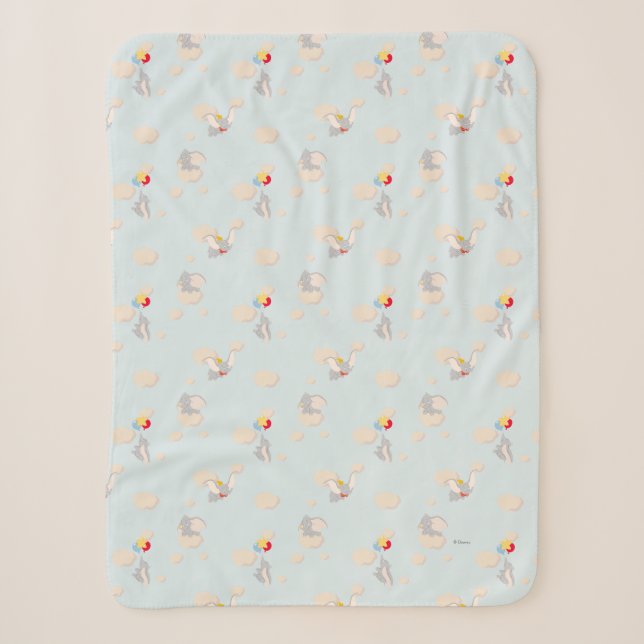 Couverture Sherpa Dumbo dans le Motif des nuages (Devant)
