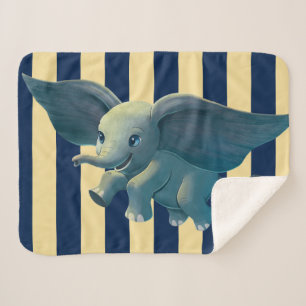 Couverture Sherpa Dumbo  L'Art Peint Dumbo Volant