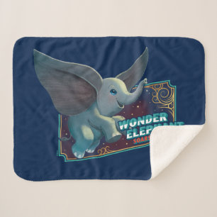Couverture Sherpa Dumbo Merveilleux Eléphant S'Enfonce Dans L'Art