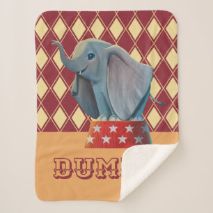 Couverture Sherpa Dumbo  Podium Smiling Atop Circus
