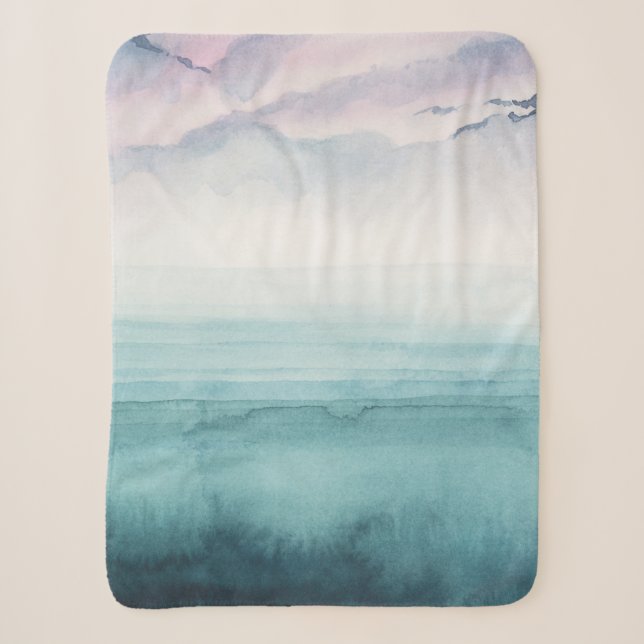 Couverture Sherpa Dusk on the Bay - Aquarelle (Devant)