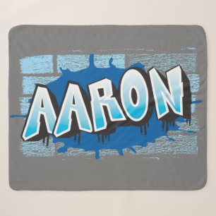Couverture Sherpa Dylan Graffiti Wall Votre nom