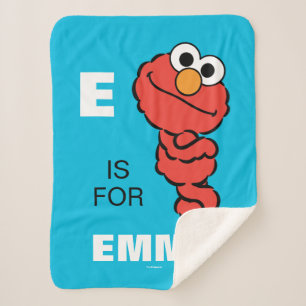 Couverture Sherpa E est pour Elmo   Ajouter Votre Nom