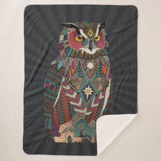 Couverture Sherpa eagle owl dark