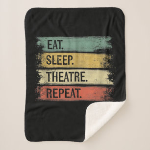 Couverture Sherpa Eat Sleep Theatre Repeat Theater Tech Toxits