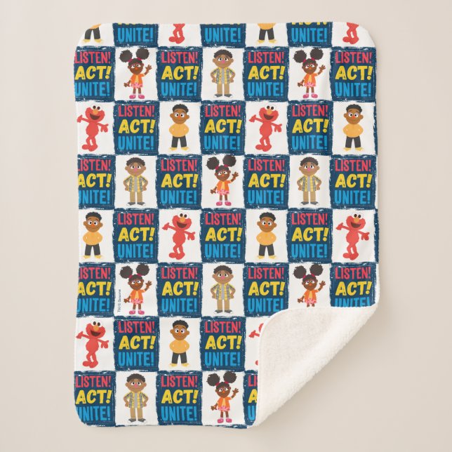 Couverture Sherpa Écoute ! Agis ! Unissez ! Motif (Devant)