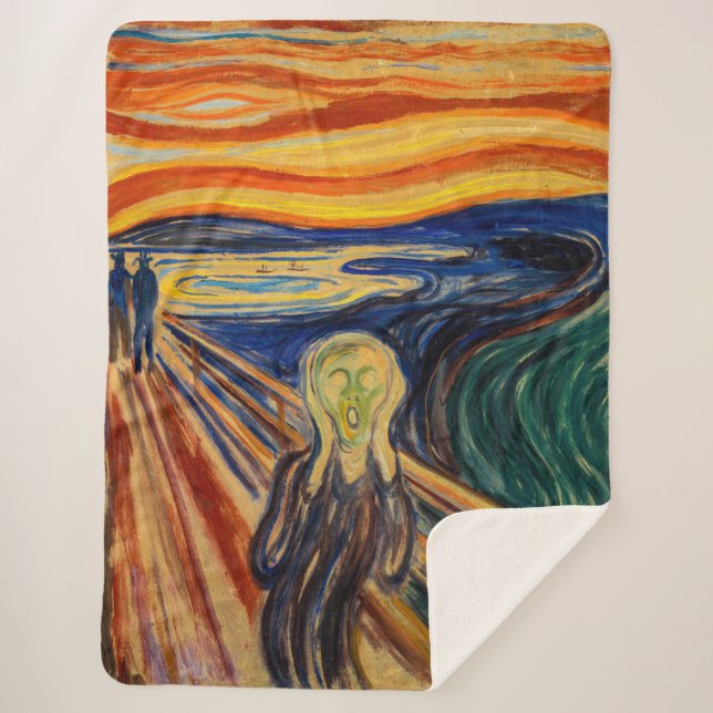 Couverture Sherpa Edvard Munch - Le cri 1910 (Devant)