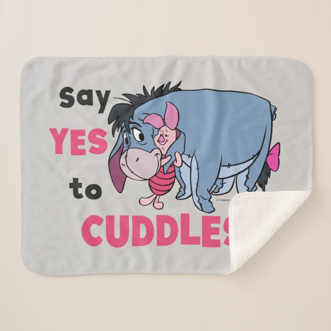 Couverture Sherpa Eeyore | Dites oui aux bouddhas (Devant (Horizontal))