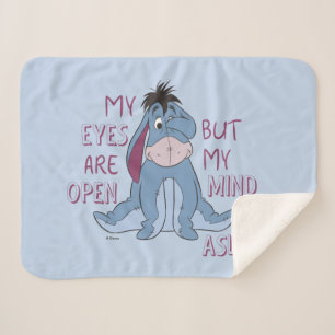 Couverture Sherpa Eeyore   Mon esprit est endormi Citation