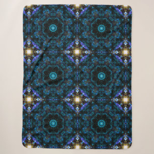 Couverture Sherpa Effet Aqua Kaleidoscope,