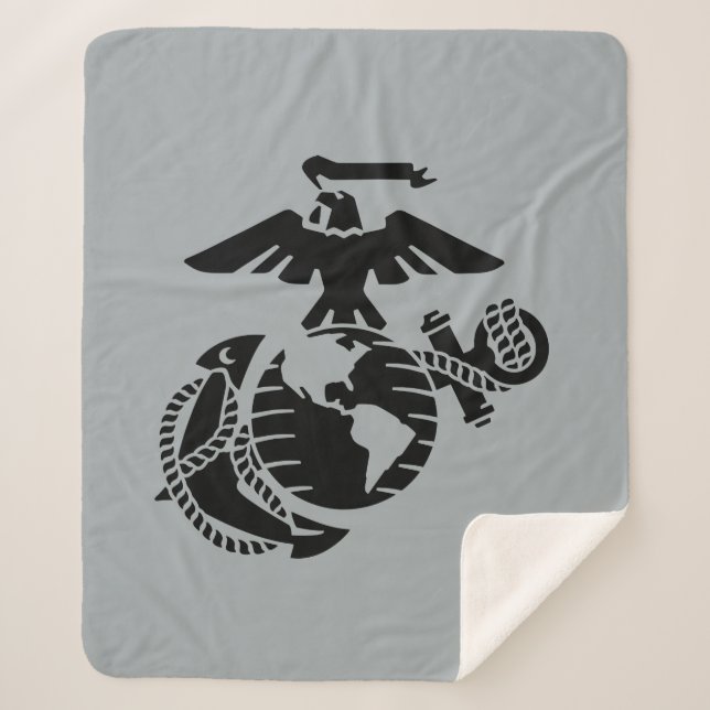 Couverture Sherpa EGA à une couleur - Noir (Devant)