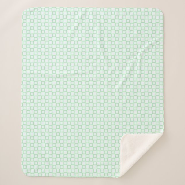 Couverture Sherpa Élégant blanc et vert classique Sherpa Blanket (Devant)