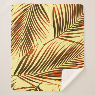 Couverture Sherpa Elégant Palm Répéter conception Motif
