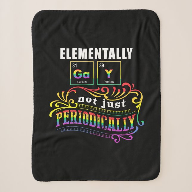 Couverture Sherpa Elementalement Gay Pas Seulement Périodiquement (Devant)