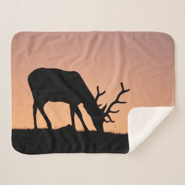 Couverture Sherpa Elk | Parc national des Rocheuses, Colorado (Devant (Horizontal))