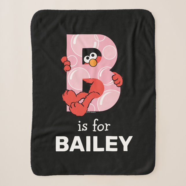 Couverture Sherpa Elmo Alphabet | B Bulles (Devant)