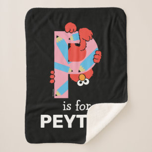 Couverture Sherpa Elmo Alphabet   Crayon P