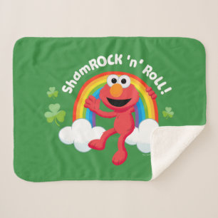 Couverture Sherpa Elmo   Arc en arc-en-ciel shamrock 'n'