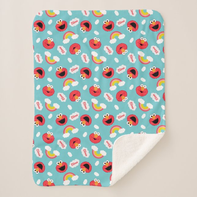Couverture Sherpa Elmo et Rainbows Motif (Devant)