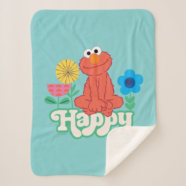 Couverture Sherpa Elmo Happy ! (Devant)