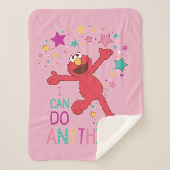 Couverture Sherpa Elmo | Je Peux Tout Faire (Devant)