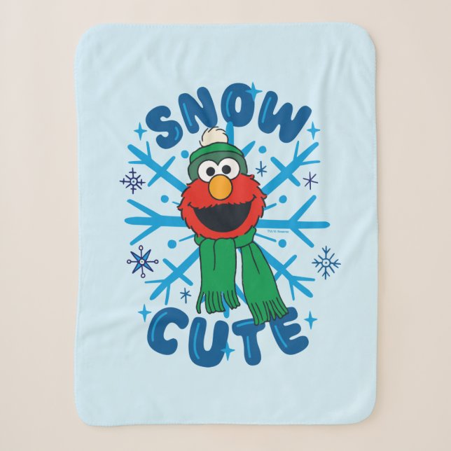 Couverture Sherpa Elmo Snow Cute (Devant)