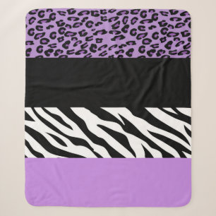 Couverture Sherpa Empreinte de léopard, Zebra Print, Poster de anima