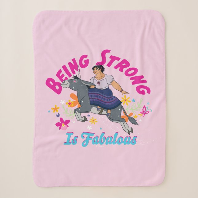 Couverture Sherpa Encanto | Luisa - Being Strong Is Fabulous (Devant)