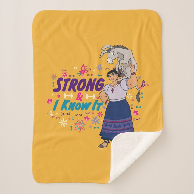 Couverture Sherpa Encanto | Luisa - Strong & I Know It (Devant)