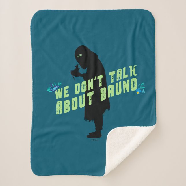 Couverture Sherpa Encanto | "We Don't Talk About Bruno" Typography (Devant)