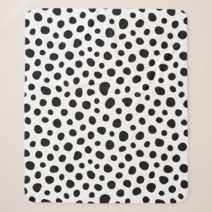 Couverture Sherpa Énergie ludique chic motif à taches de dalmatien