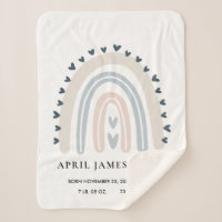 ENFANTS COEURS BLUSH BLUE RAINBOW BÉBÉ STATUTS DE