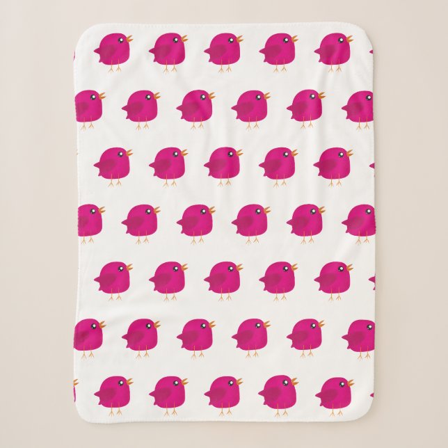 Couverture Sherpa Enfants mignonette birdy (Devant)