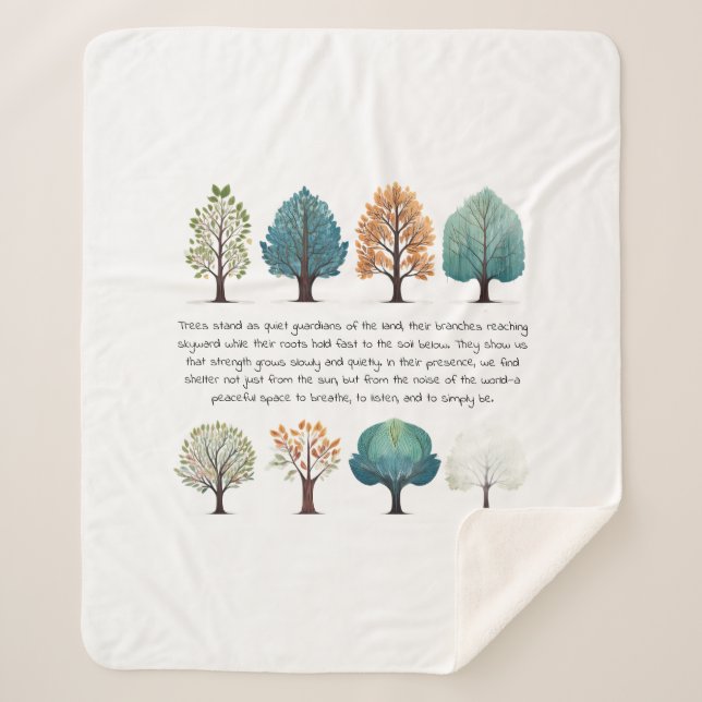 Couverture Sherpa Enveloppé dans la sagesse tranquille de la forêt (Devant)