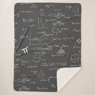 Couverture Sherpa Équations mathématiques Formules algèbre Nerd