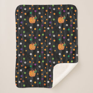 Couverture Sherpa Eric Carle   Halloween Polka Motif