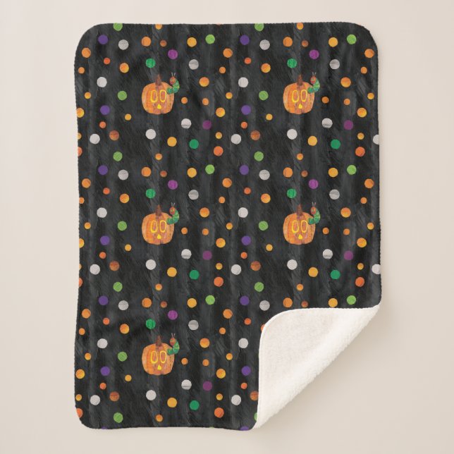 Couverture Sherpa Eric Carle | Halloween Polka Motif (Devant)