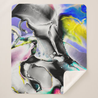 Couverture Sherpa Espace. Arrière - plan blanc brillant. Photo de l'