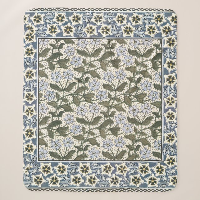 Couverture Sherpa Été Périwinkel Fleur Plutôt Élégant Floral (Devant)