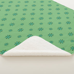 Couverture Sherpa Étoile Verte