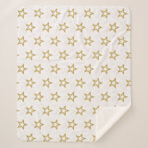 Étoiles Et Confetti Rose, Or Et Blanc Élégant