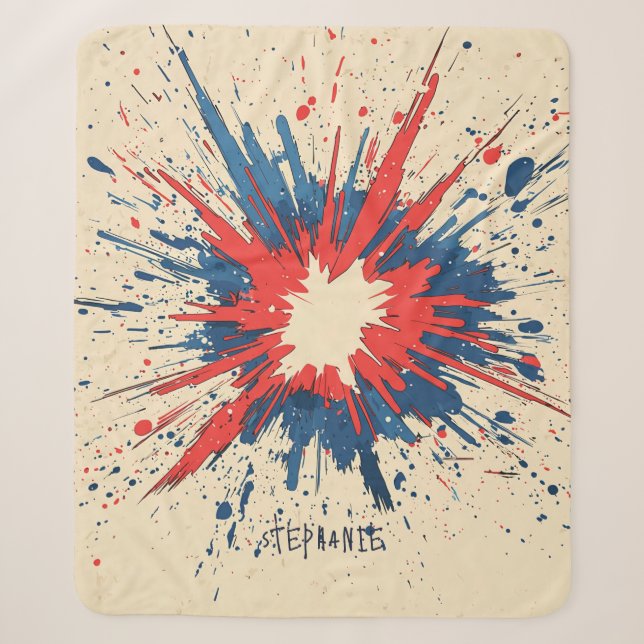 Couverture Sherpa Explosion d'art pop de style comique (5) (Devant)