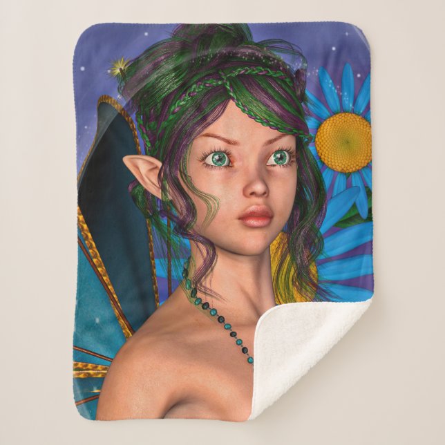 Couverture Sherpa Fairy Butterfly (Devant)