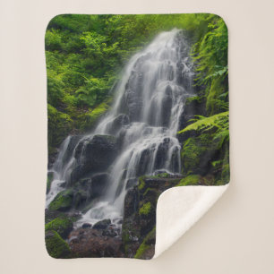 Couverture Sherpa Fairy Falls Gorge de la rivière Colombia Oregon.